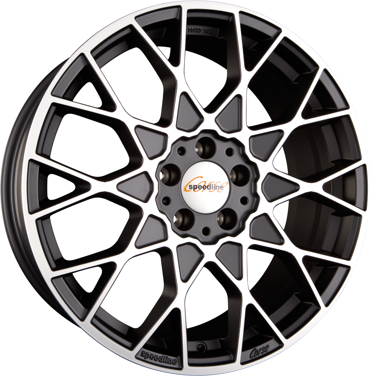 Speedline Corse SL3 Cesare Mattschwarz-Frontkopiert Alufelge 8x19 Zoll ET32 LK 5x120 ML82 – Bild 2