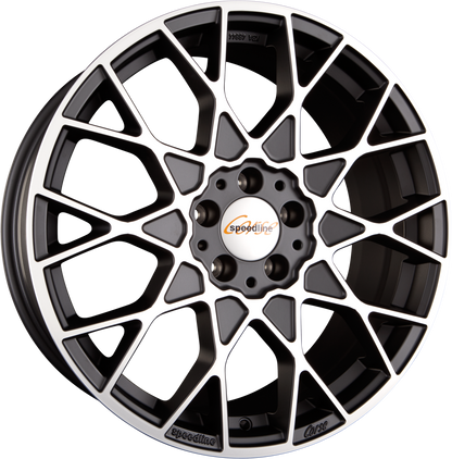Speedline Corse SL3 Cesare Mattschwarz-Frontkopiert Alufelge 8x19 Zoll ET32 LK 5x120 ML82 – Bild 2