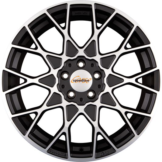 Speedline Corse SL3 Cesare Mattschwarz-Frontkopiert Alufelge 9x19 Zoll ET32 LK 5x120 ML82