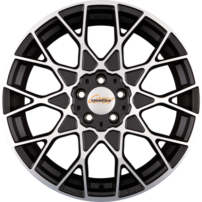 Speedline Corse SL3 Cesare Mattschwarz-Frontkopiert Alufelge 9x19 Zoll ET32 LK 5x120 ML82