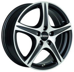 Ronal R56 mattschwarz-frontkopiert Alufelge 8x17 Zoll ET42 LK 5x120 ML82
