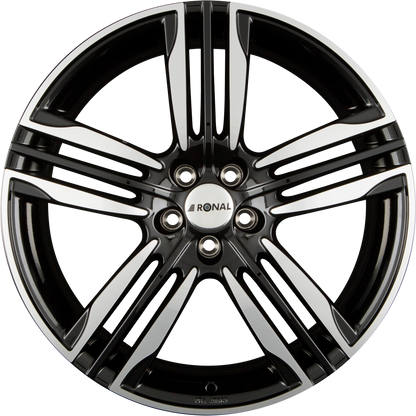 Ronal R58 Schwarz-Frontkopiert Alufelge 8x20 Zoll ET40 LK 5x114.3 ML82