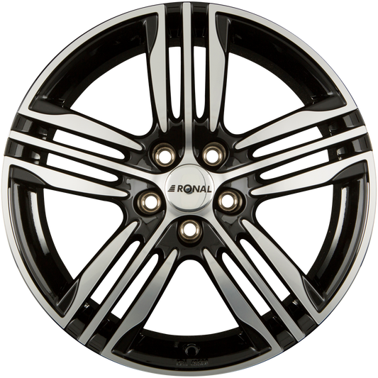 Ronal R57 Schwarz-Frontkopiert Alufelge 7.5x18 Zoll ET35 LK 5x100 ML68