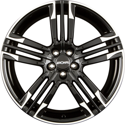 Ronal R58 MCR Jetblack-White Rim Alufelge 8x20 Zoll ET35 LK 5x112 ML76
