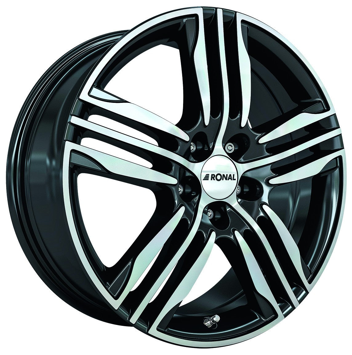 Ronal R57 schwarz-frontkopiert Alufelge