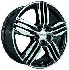 Ronal R57 schwarz-frontkopiert Alufelge 7.5x17 Zoll ET45 LK 5x108 ML76