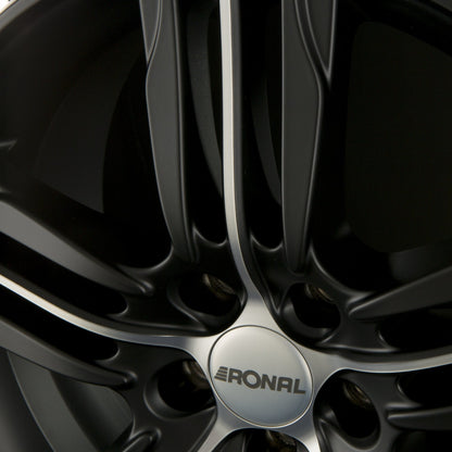 Ronal R57 Mattschwarz-Frontkopiert Alufelge 7.5x17 Zoll ET35 LK 5x120 ML72.5 – Bild 5