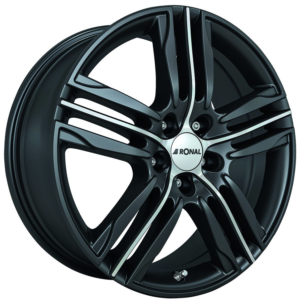 Ronal R57 mattschwarz-frontkopiert Alufelge
