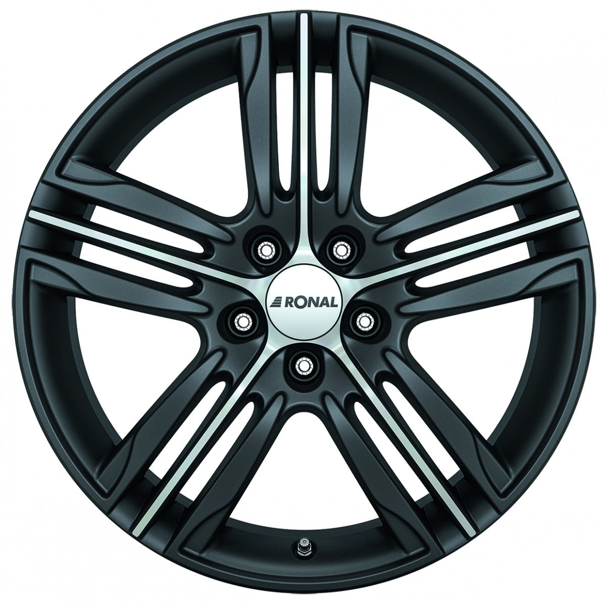 Ronal R57 mattschwarz-frontkopiert Alufelge – Bild 2