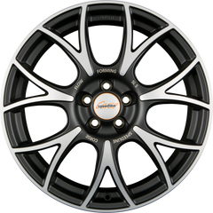 Speedline Corse SL5 Vincitore Jetblack Matt Frontkopiert Alufelge 7.5x18 Zoll ET40 LK 5x114.3 ML82