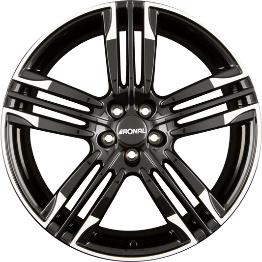 Ronal R58 MCR Jetblack-White Rim Alufelge 8x20 Zoll ET40 LK 5x108 ML76