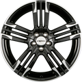 Ronal R58 Schwarz-Hornkopiert Alufelge 8x20 Zoll ET50 LK 5x114.3 ML82