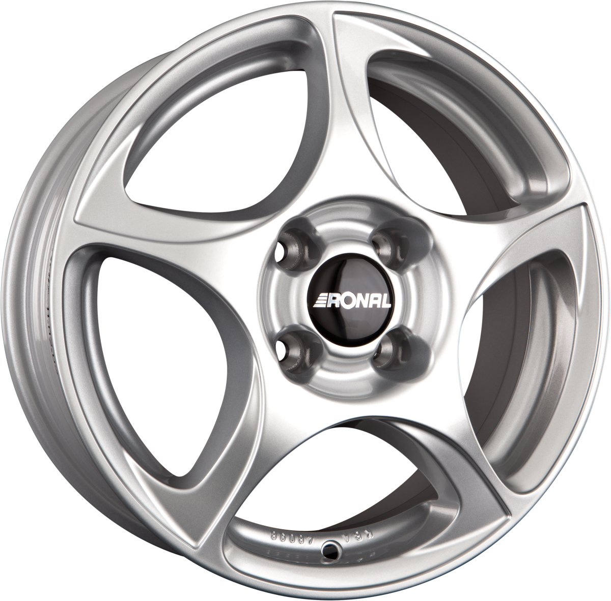 Ronal R53 Kristallsilber Alufelge 7x16 Zoll ET38 LK 4x98 ML68 – Bild 2