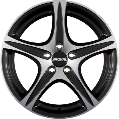 Ronal R56 Mattschwarz-Frontkopiert Alufelge 6.5x16 Zoll ET45 LK 4x100 ML68