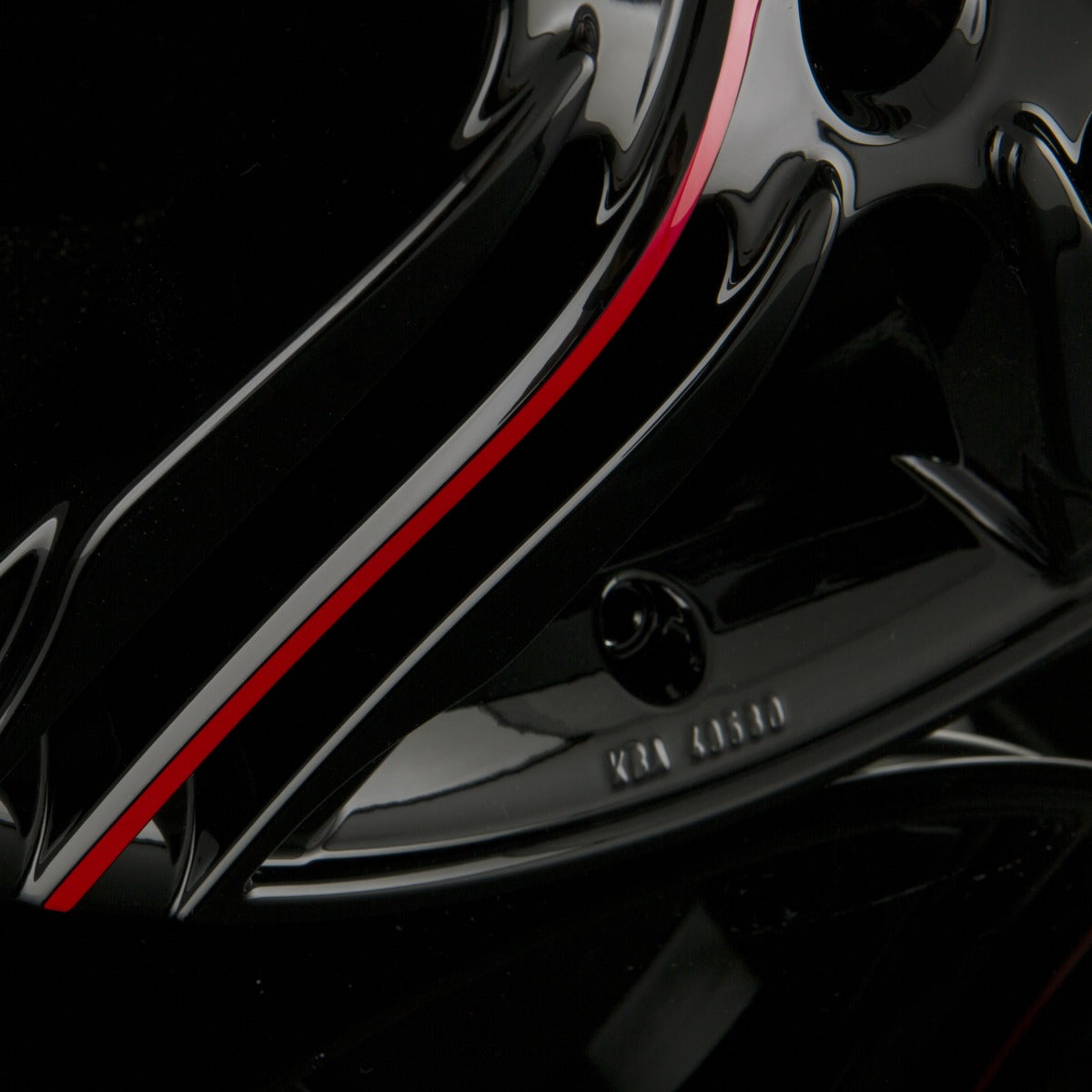 Ronal R57 MCR Jetblack-Red Spoke Alufelge 7.5x18 Zoll ET24 LK 4x108 ML76 – Bild 4