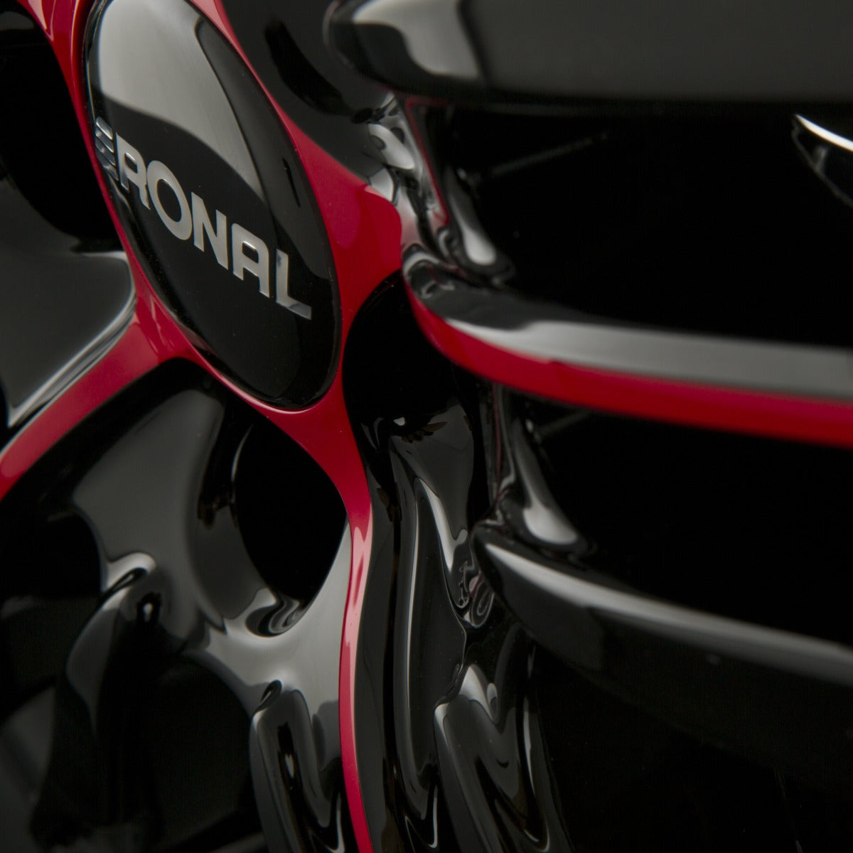 Ronal R57 MCR Jetblack-Red Spoke Alufelge 7.5x18 Zoll ET24 LK 4x108 ML76 – Bild 5