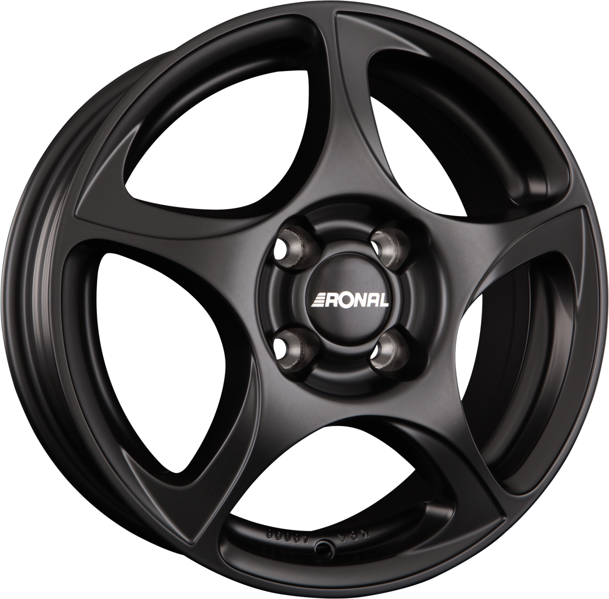 Ronal R53 Mattschwarz Alufelge 6x15 Zoll ET25 LK 4x108 ML65.1 – Bild 2