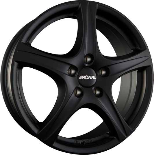 Ronal R56 Mattschwarz Alufelge 6.5x16 Zoll ET31.5 LK 5x114.3 ML82 – Bild 2