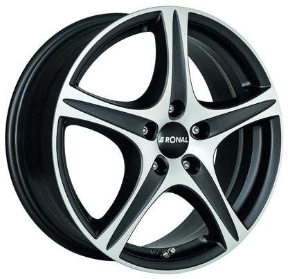 Ronal R56 mattschwarz-frontkopiert Alufelge 8x18 Zoll ET35 LK 5x110 ML65.1