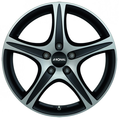 Ronal R56 mattschwarz-frontkopiert Alufelge 8x18 Zoll ET35 LK 5x110 ML65.1 – Bild 2