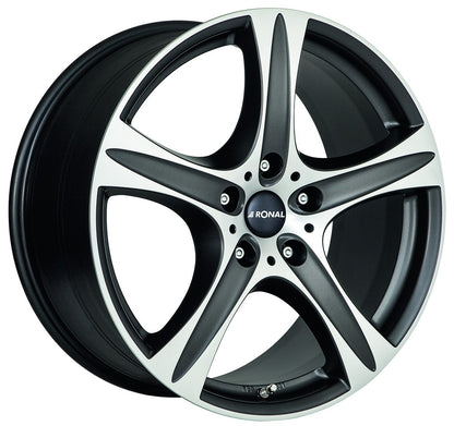 Ronal R55 SUV mattschwarz-frontkopiert Alufelge