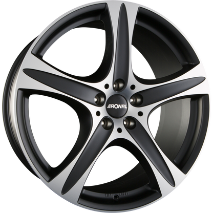 Ronal R55 SUV Mattschwarz-Frontkopiert Alufelge 9x19 Zoll ET48 LK 5x127 ML71.5 – Bild 2