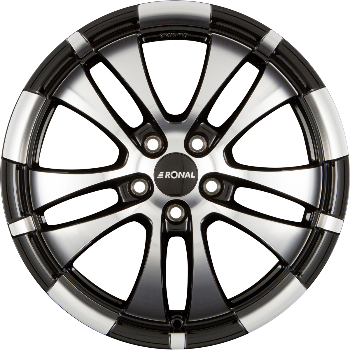 Ronal R59 Jetblack-Frontkopiert Alufelge 7x16 Zoll ET40 LK 5x114.3 ML82
