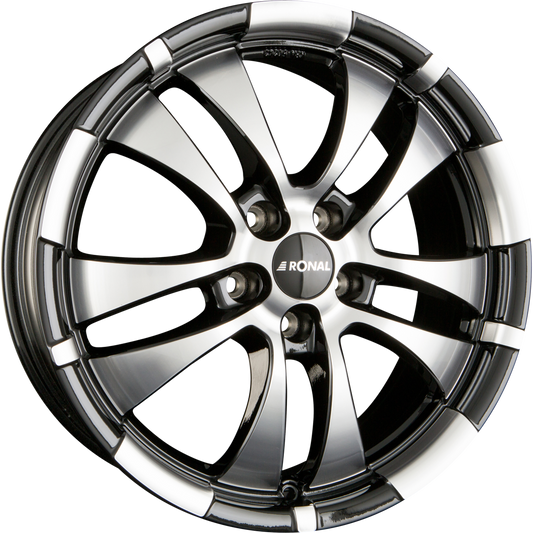 Ronal R59 Jetblack-Frontkopiert Alufelge 7.5x18 Zoll ET40 LK 5x108 ML76 – Bild 2