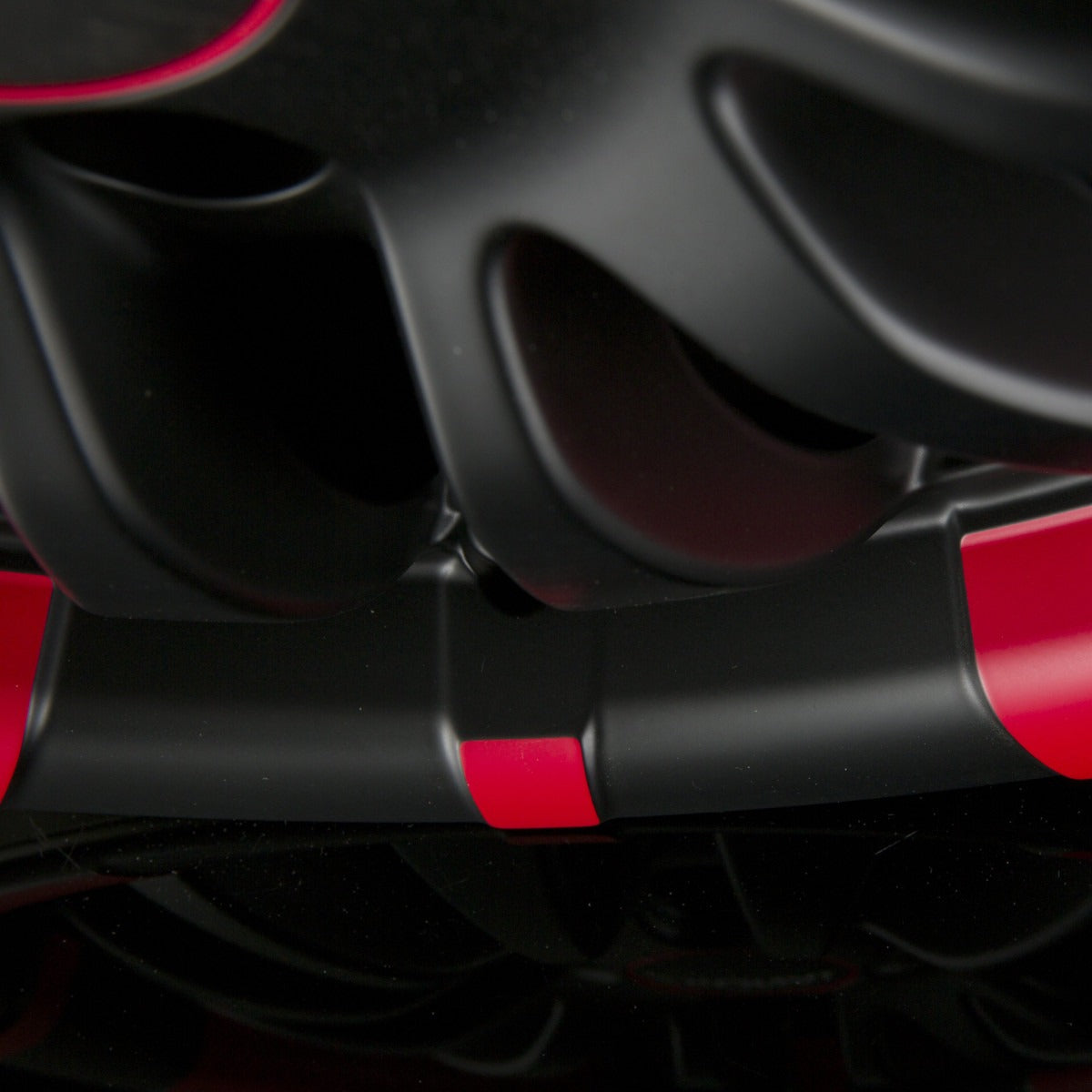 Ronal R59 Jetblack-Matt-Red Rim Alufelge 7x16 Zoll ET38 LK 4x100 ML68 – Bild 5