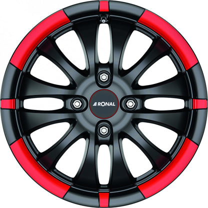 Ronal R59 jetblack matt-red rim Alufelge – Bild 3