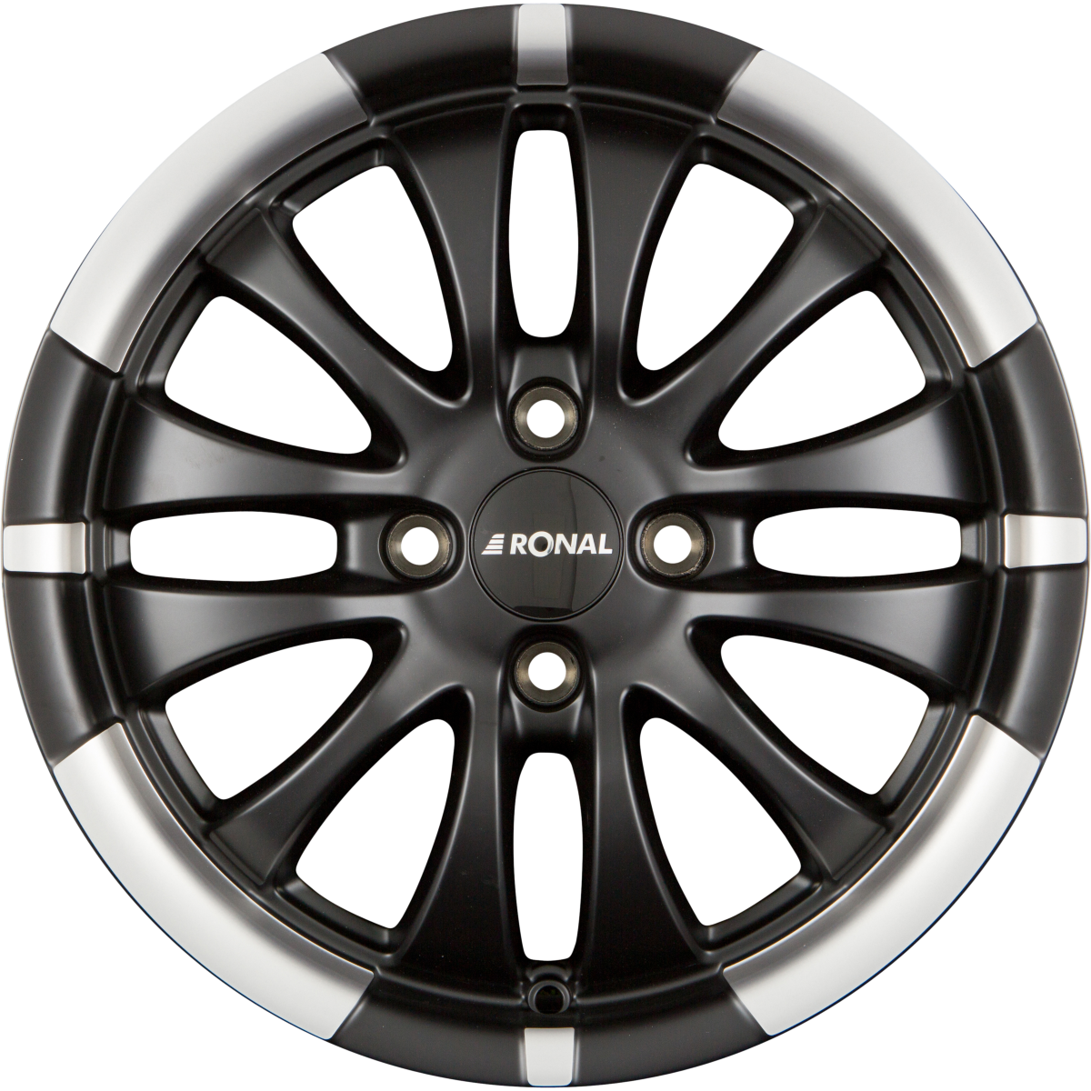Ronal R59 Jetblack-Matt-Hornkopiert Alufelge 6x15 Zoll ET35 LK 4x100 ML68