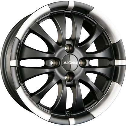 Ronal R59 Jetblack-Matt-Hornkopiert Alufelge 6x15 Zoll ET35 LK 4x100 ML68 – Bild 2
