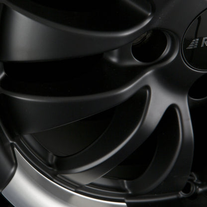 Ronal R59 Jetblack-Matt-Hornkopiert Alufelge 6x15 Zoll ET35 LK 4x100 ML68 – Bild 3