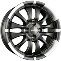 Ronal R59 Jetblack-Matt-Hornkopiert Alufelge 6x15 Zoll ET45 LK 4x100 ML68