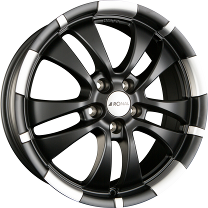 Ronal R59 Jetblack-Matt-Hornkopiert Alufelge 7x16 Zoll ET40 LK 5x114.3 ML82 – Bild 2