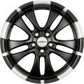 Ronal R59 Jetblack-Matt-Hornkopiert Alufelge 7x16 Zoll ET35 LK 5x120 ML72.5