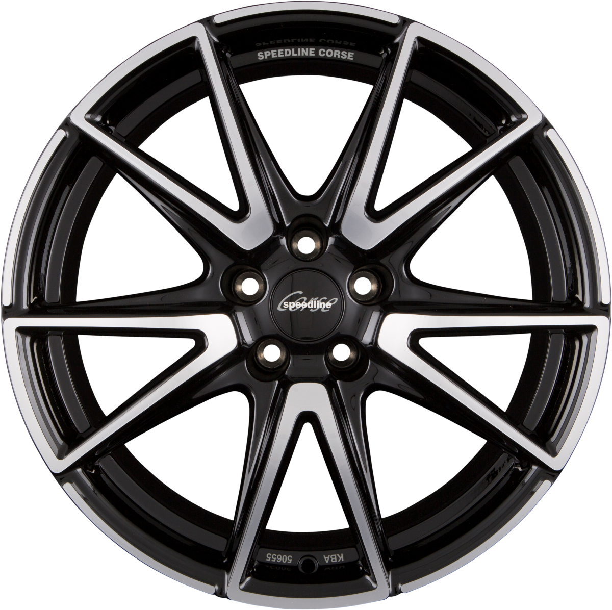 Speedline Corse SL6 Vettore Jetblack-Frontkopiert Alufelge 8.5x19 Zoll ET21 LK 5x112 ML66.6