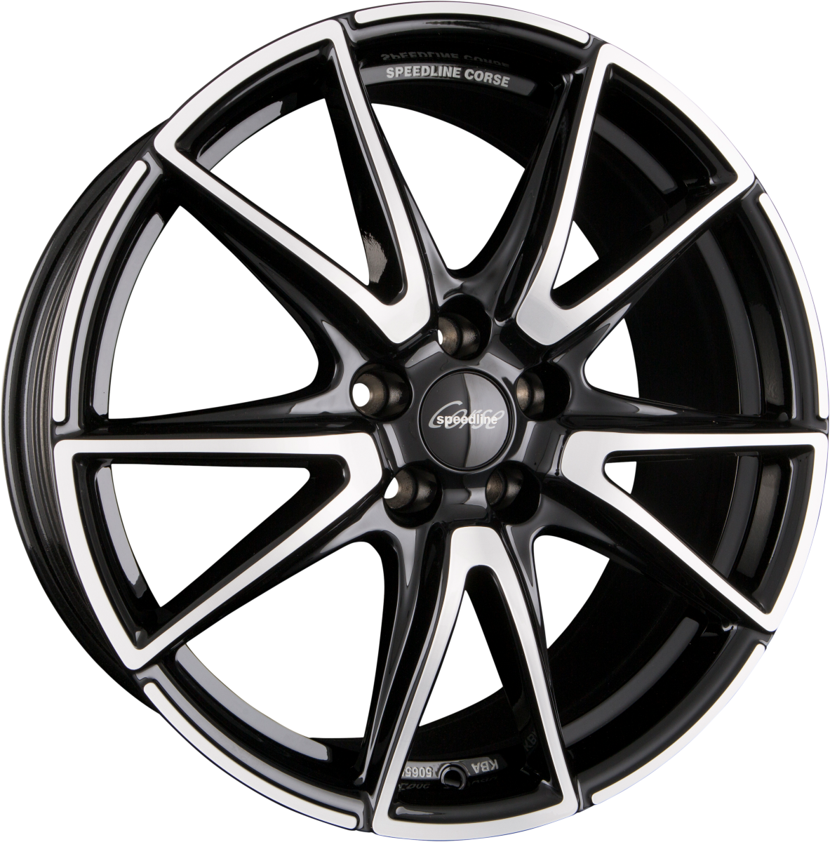 Speedline Corse SL6 Vettore Jetblack-Frontkopiert Alufelge 8.5x19 Zoll ET21 LK 5x112 ML66.6 – Bild 2