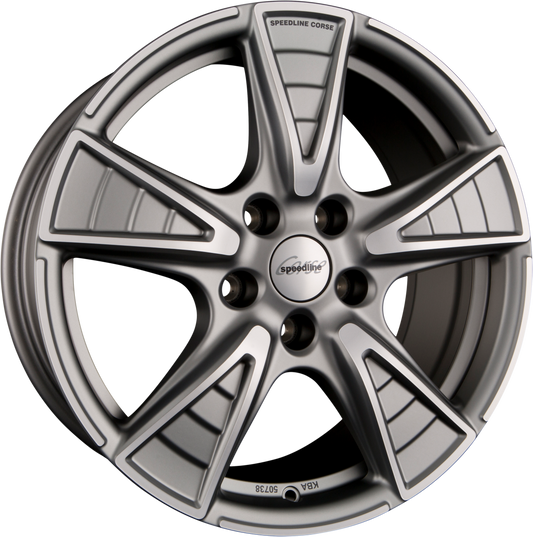 Speedline Corse SL7 Gladiatore Ferric Anthracite Matt Frontkopiert Alufelge 8.5x18 Zoll ET45 LK 5x112 ML76 – Bild 2