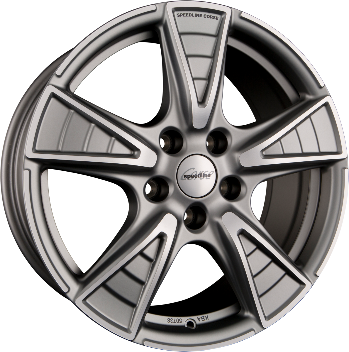 Speedline Corse SL7 Gladiatore Ferric Anthracite Matt Frontkopiert Alufelge 8.5x18 Zoll ET45 LK 5x112 ML76 – Bild 2