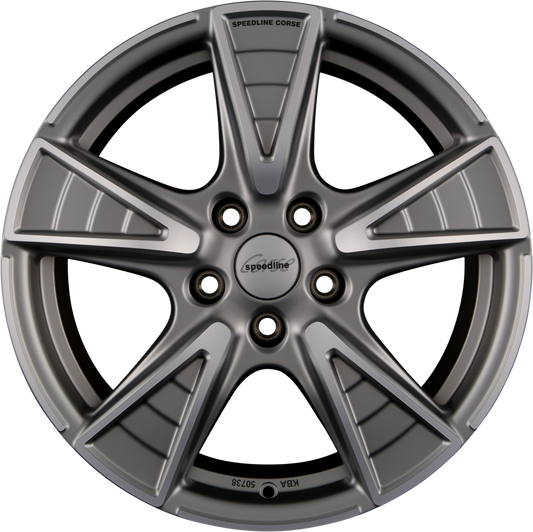Speedline Corse SL7 Gladiatore Ferric Anthracite Matt Frontkopiert Alufelge 8.5x18 Zoll ET45 LK 5x120 ML82