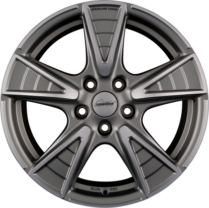 Speedline Corse SL7 Gladiatore Ferric Anthracite Matt Frontkopiert Alufelge 8.5x18 Zoll ET45 LK 5x120 ML82
