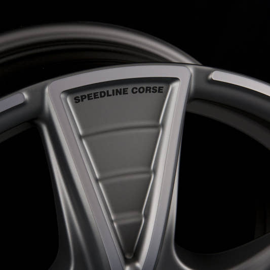 Speedline Corse SL7 Gladiatore Ferric Anthracite Matt Frontkopiert Alufelge 8.5x18 Zoll ET45 LK 5x120 ML82 – Bild 2