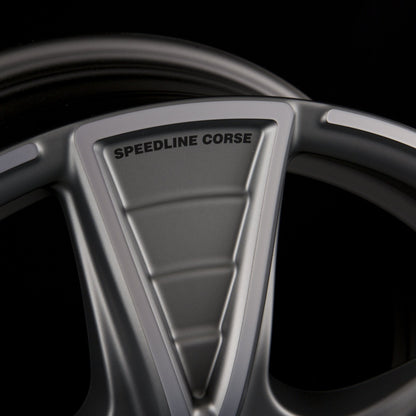 Speedline Corse SL7 Gladiatore Ferric Anthracite Matt Frontkopiert Alufelge 8.5x18 Zoll ET45 LK 5x120 ML82 – Bild 2