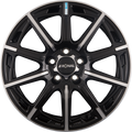 Ronal R60-BLUE Jetblack-Frontkopiert Alufelge 6.5x16 Zoll ET50 LK 5x114.3 ML82