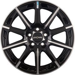 Ronal R60-BLUE Jetblack-Frontkopiert Alufelge 6.5x16 Zoll ET50 LK 5x114.3 ML82