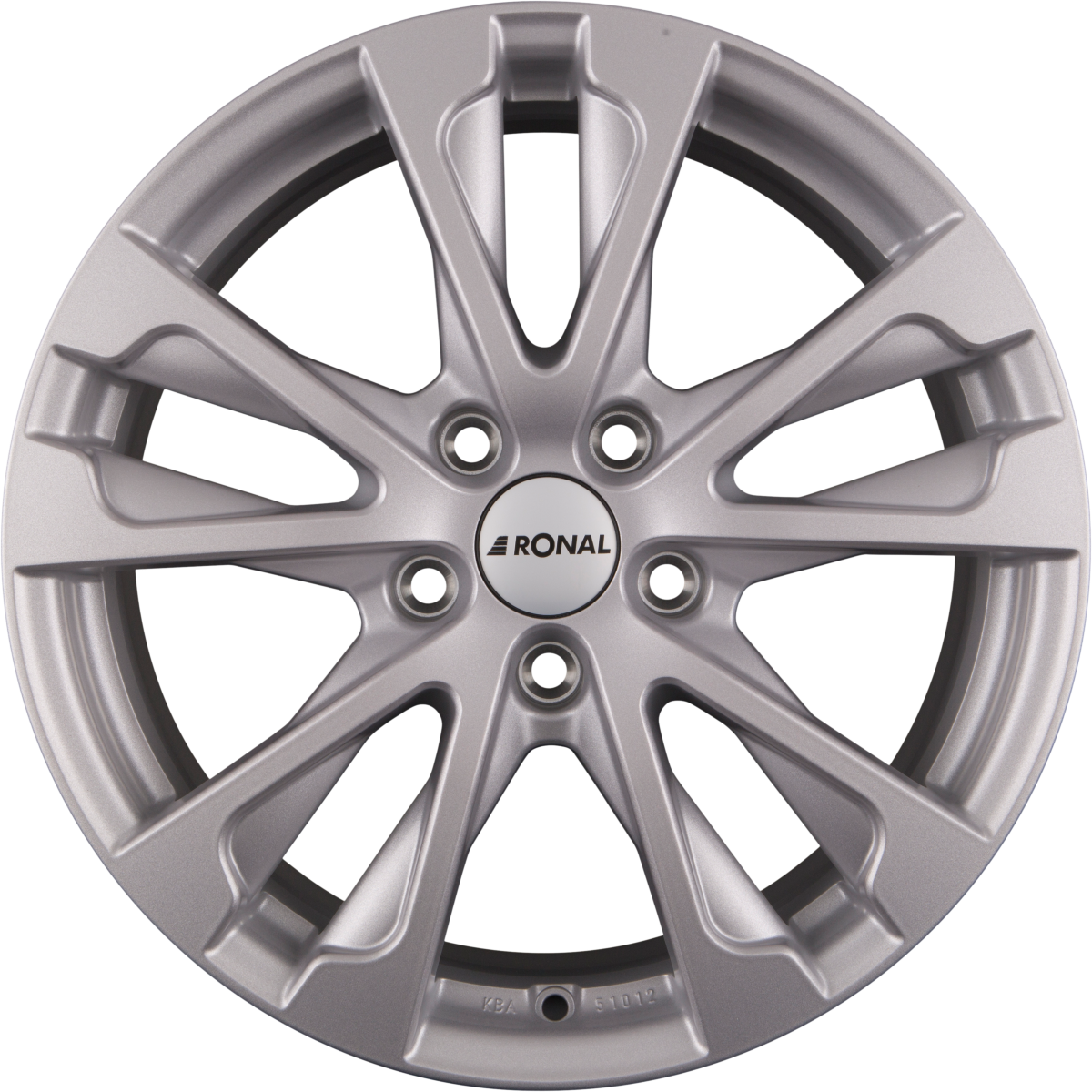 Ronal R61 Kristallsilber-Matt Alufelge 7.5x17 Zoll ET42 LK 5x105 ML56.6