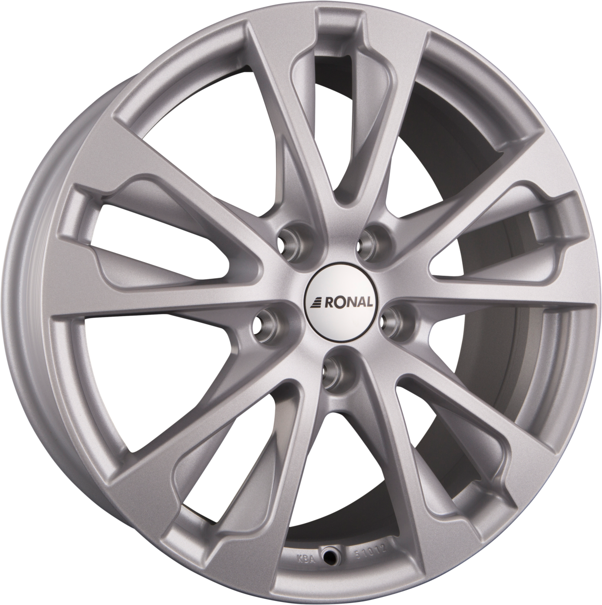 Ronal R61 Kristallsilber-Matt Alufelge 7.5x17 Zoll ET55 LK 5x108 ML63.4 – Bild 2
