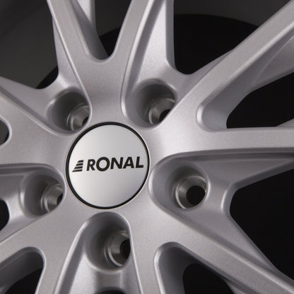 Ronal R61 Kristallsilber-Matt Alufelge 7.5x17 Zoll ET45 LK 5x112 ML76 – Bild 4