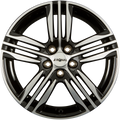 Ronal R57 Schwarz-Frontkopiert Alufelge 7.5x19 Zoll ET45 LK 5x108 ML76